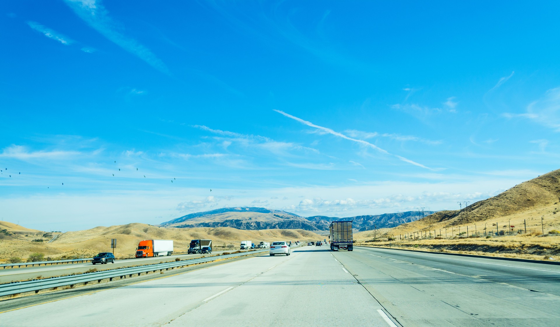 southbound traffic in Interstate 5
