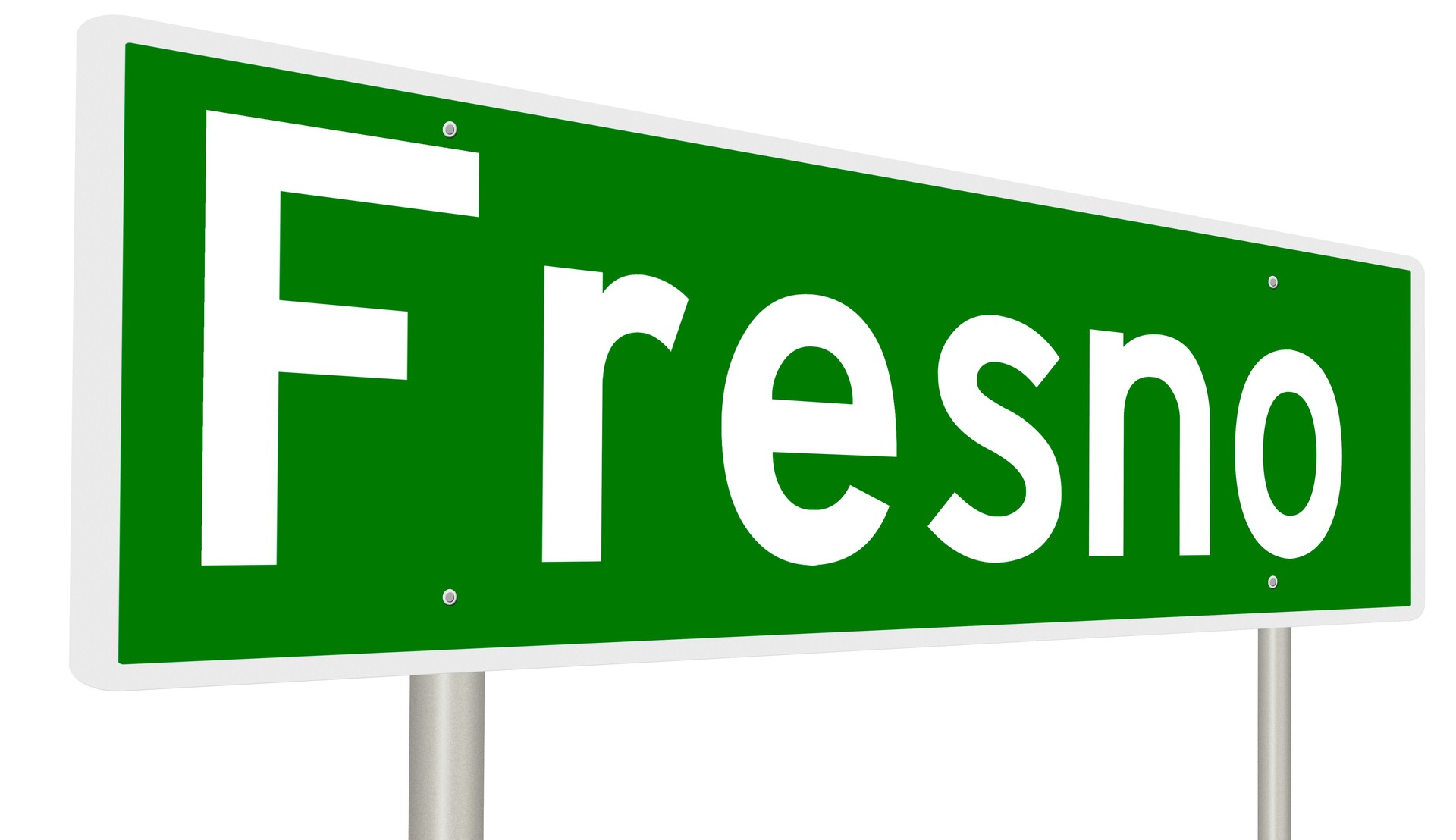 Highway sign for Fresno, California